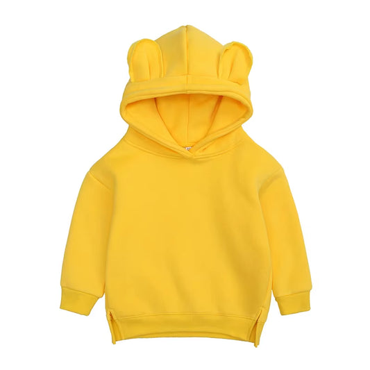 Autumn Winter Warm Fleece Kids Baby Boys Girls Sweatshirts