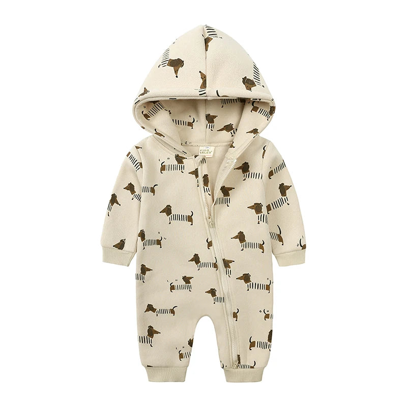 Infant Baby Boys Girls Print Romper 